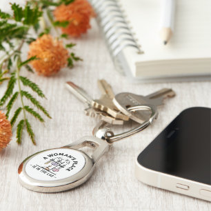 A Woman's Place Is in the Lab – Science Feminist Key Ring