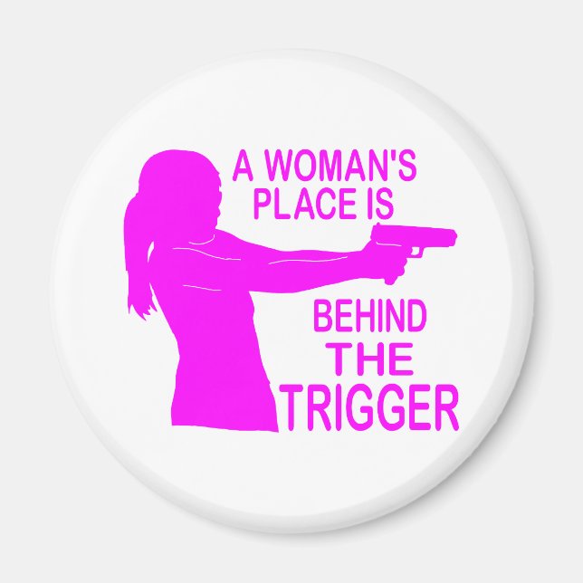 A WOMAN'S PLACE MAGNET (Front)