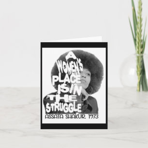 A Women's Place- Ata Shakur Sticker Card