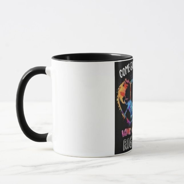 A Wonderful 1960s Inspired Mug .. 60s Groovy (Left)