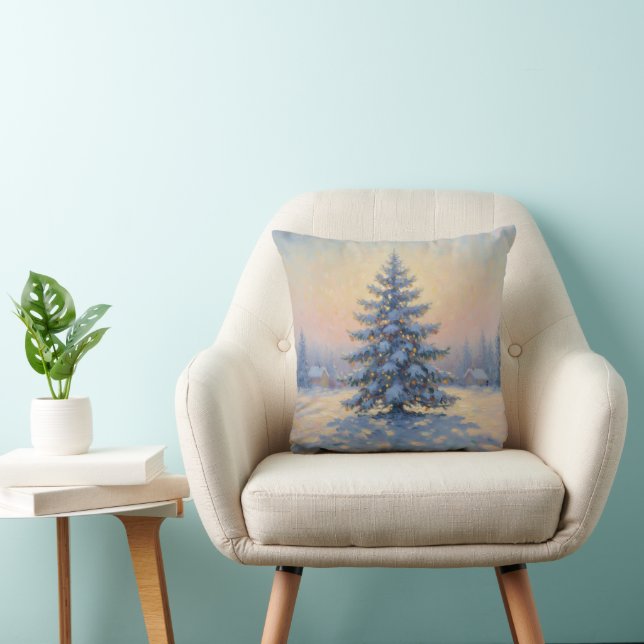 A wonderful Monet-style Christmas tree Cushion (Chair)