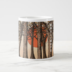 A Wonderful Woodland Sunset Large Coffee Mug