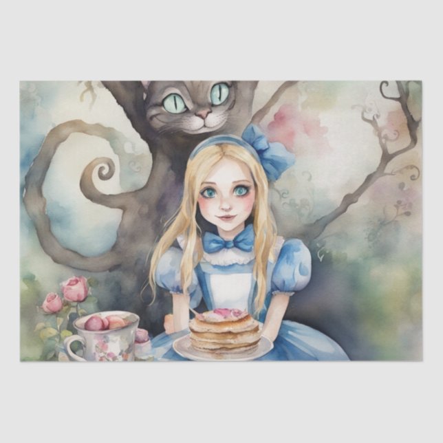  A Wonderland Watercolor Decoupage Paper (Front)