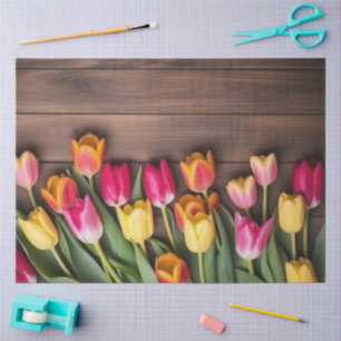 A Wood and Tulip Series Design #5 Tissue Paper