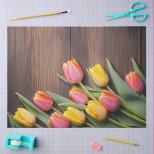 A Wood and Tulip Series Design #8 Tissue Paper