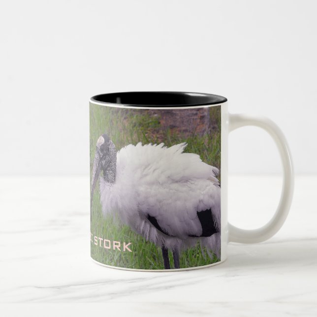 A Wood Stork Two-Tone Coffee Mug (Right)