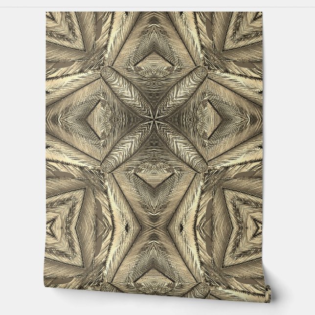 A wood texture "Ratti_Creative_Arts" wallpaper (Unrolling)