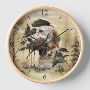 A Woodcock with the English setter Clock
