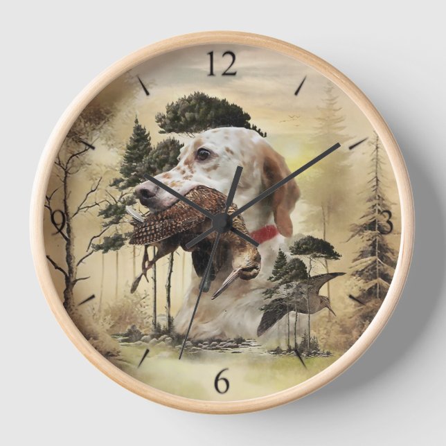 A Woodcock with the English setter Clock (Front)