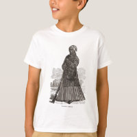 A woodcut image of Harriet Tubman, before 1869