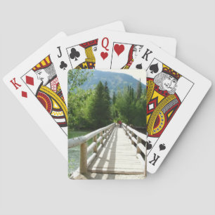A wooden bridge in Grand Teton National Park Playing Cards