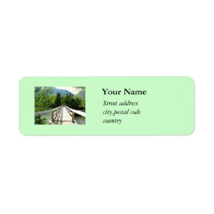 A wooden bridge in Grand Teton National Park. Return Address Label