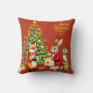A Woodland Christmas Tale Cushion