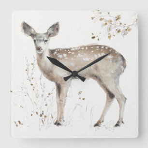 A Woodland Walk IX Square Wall Clock