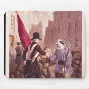 A Worker Sharing his Bread with a Student Mouse Pad