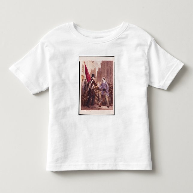 A Worker Sharing his Bread with a Student Toddler T-Shirt (Front)