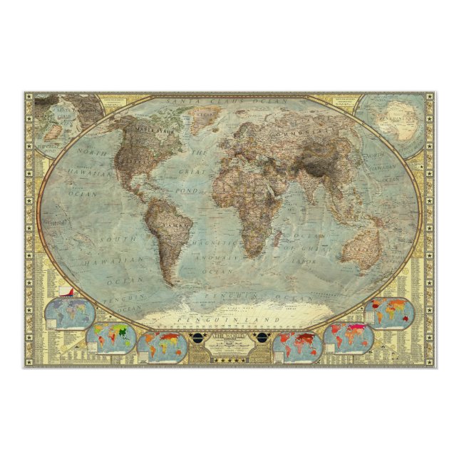 A World Map of Stereotypes Poster (Front)
