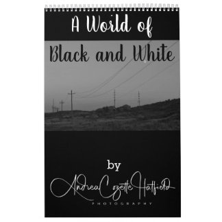A World of Black and White  Calendar