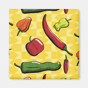 A World of Chilli Peppers Magnet