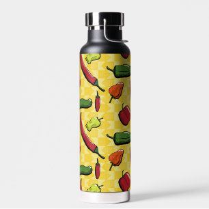 A World of Chilli Peppers Water Bottle