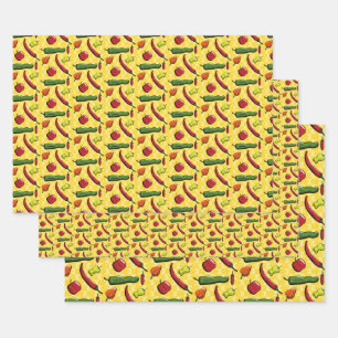 A World of Chilli Peppers Wrapping Paper Set