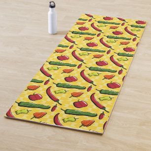 A World of Chilli Peppers Yoga Mat