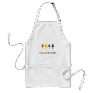 A World of Equality, Justice and Love Standard Apron