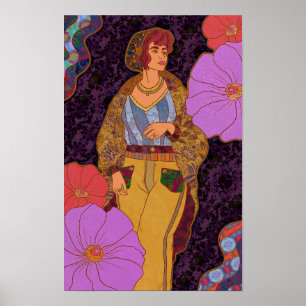 A World of Flowers Poster