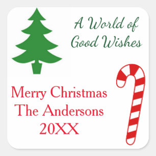 A World of Good Wishes - Square Sticker