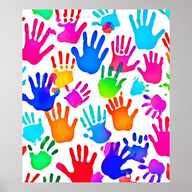 A World of Hands in Colour Poster (Front)