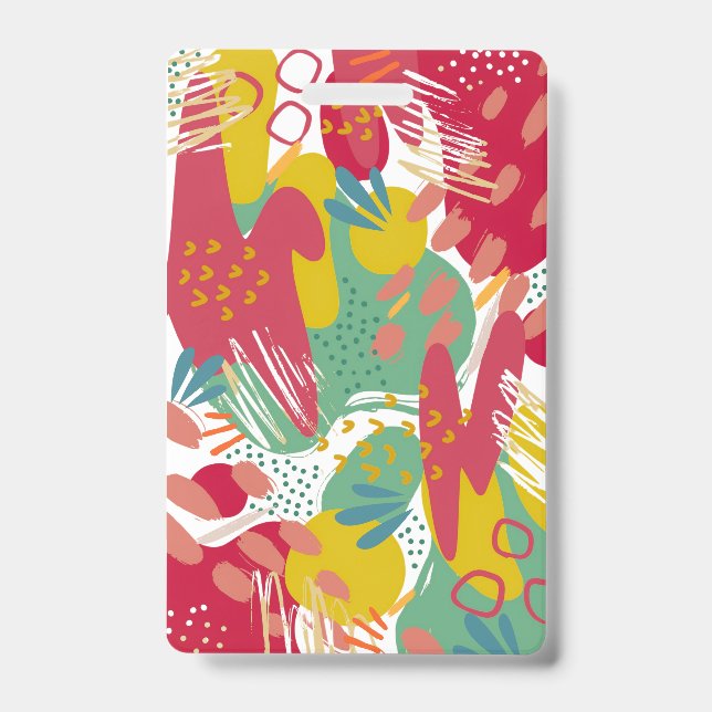 A world of vibrant colors ID badge (Front)