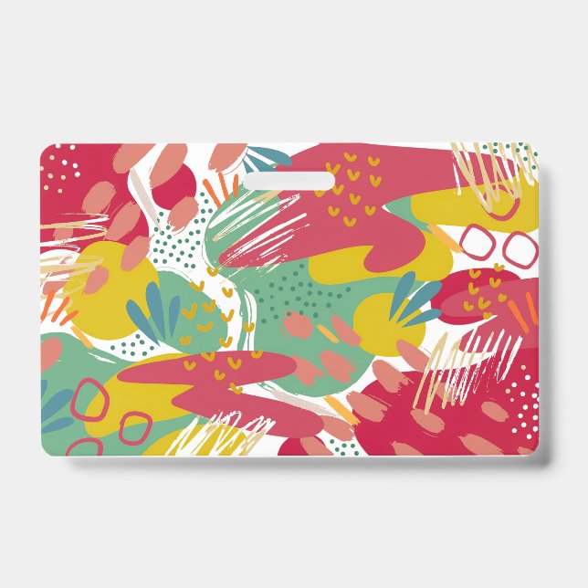 A world of vibrant colors ID badge (Front)