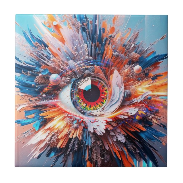 A World Of Wonder Begins With Vision Ceramic Tile (Front)