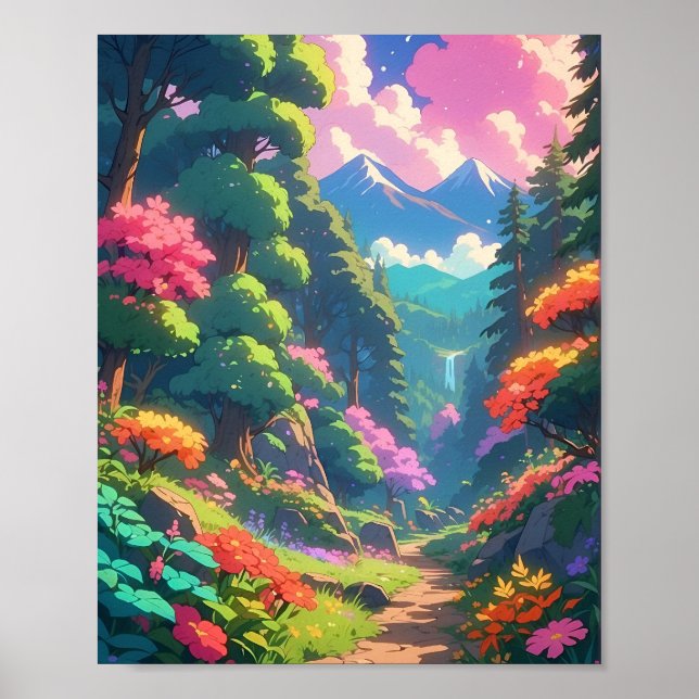 A World Unbound Explore Nature Through Anime Poster (Front)