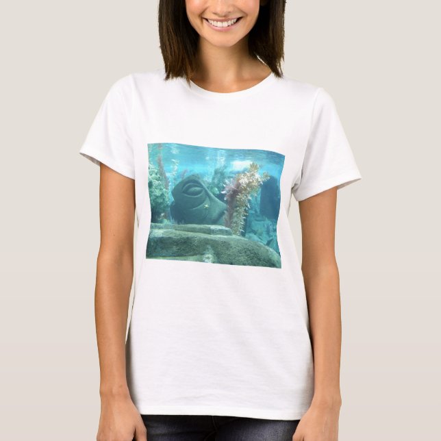 A World Underwater - Stone Statue image T-Shirt (Front)