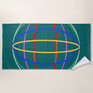 A world without war / logo beach towel