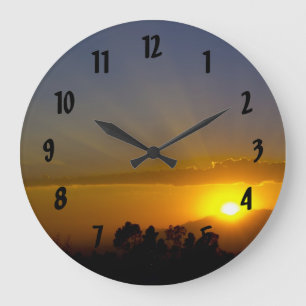 A WOW! Sunset Large Clock