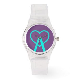 A&X Pink A~Heart Watch