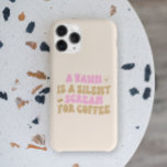 A Yawn Is A Silent Scream For Coffee Funny Pink iPhone 13 Pro Case<br><div class="desc">This is A Yawn Is A Silent Scream For Coffee Funny Pink Retro Cute iPhone Phone Case!</div>