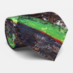 "A Year In Country" Abstract Design Tie