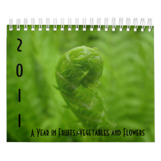 A Year in Fruits, Vegetables and Flowers Calendar