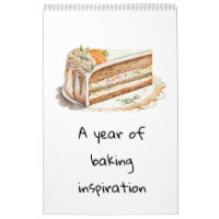 A year of baking inspiration Calendar