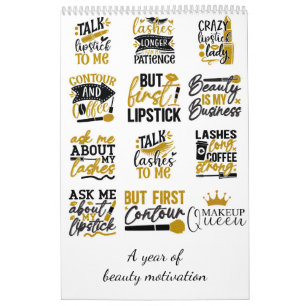 A year of beauty motivation calendar