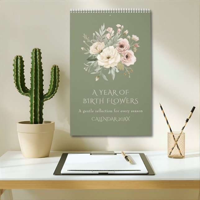 A Year of Birth Flowers Calendar (Creator Uploaded)