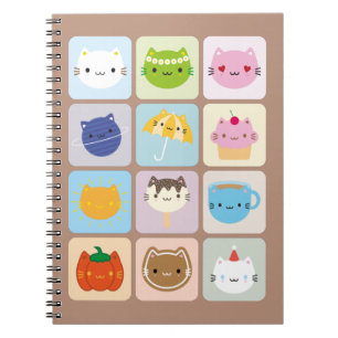 A Year of Cute Cats Notebook
