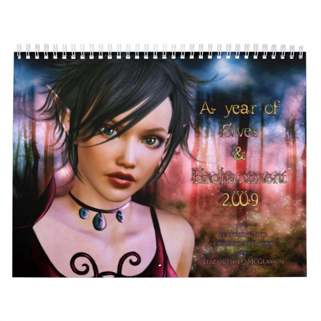 A year of Elves and Enchantment Calendar (Cover)