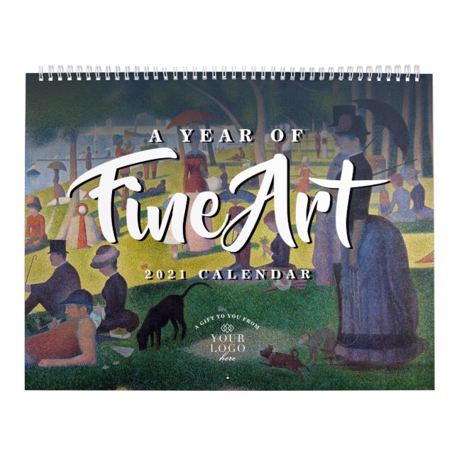 A Year of Fine Art | Custom Logo 2021 Calendar (Cover)