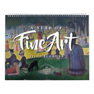 A Year of Fine Art Custom Logo 2021 Calendar