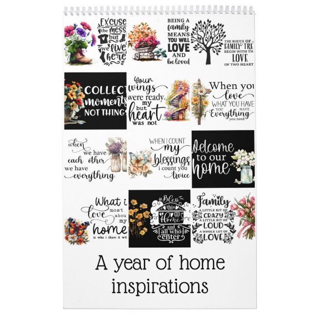 A year of home inspirations calendar (Cover)