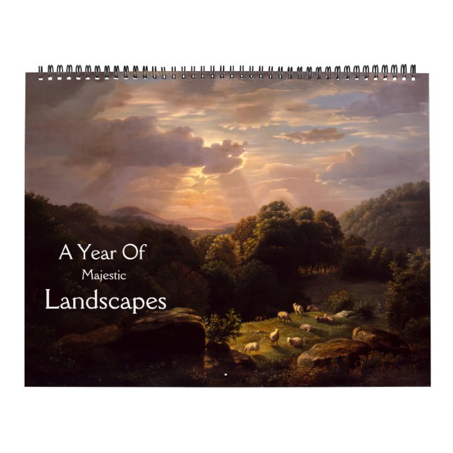 A Year Of Majestic Landscapes Calendar (Cover)